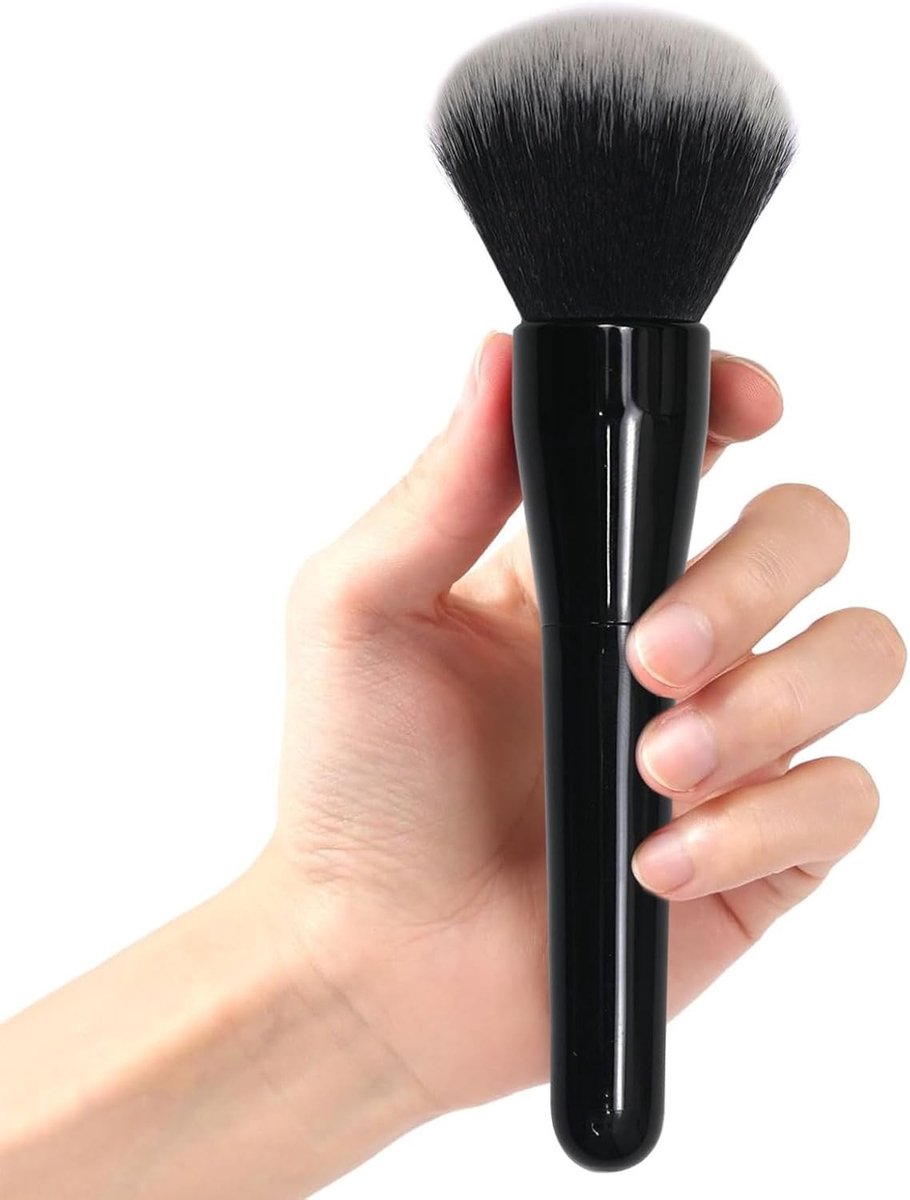 Grote Poederkwast voor Foundation, Professionele Makeupkwast voor Vloeibare en Crèmeproducten, Perfecte Meng- en Blendingtool voor Concealer en Poeder