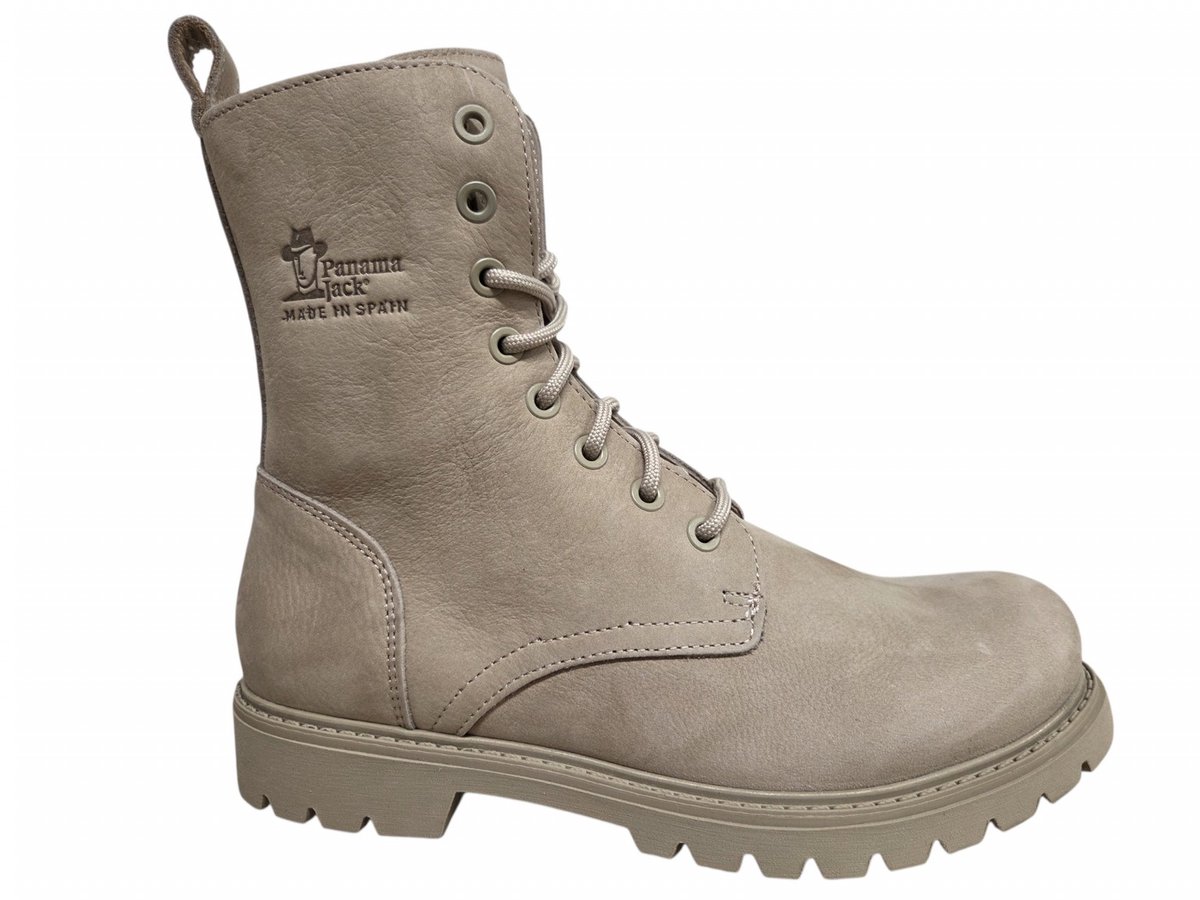 Panama Jack Frisia B8 Veterboots Beige Nubuck Dames Waterafstotend - Beige - 40