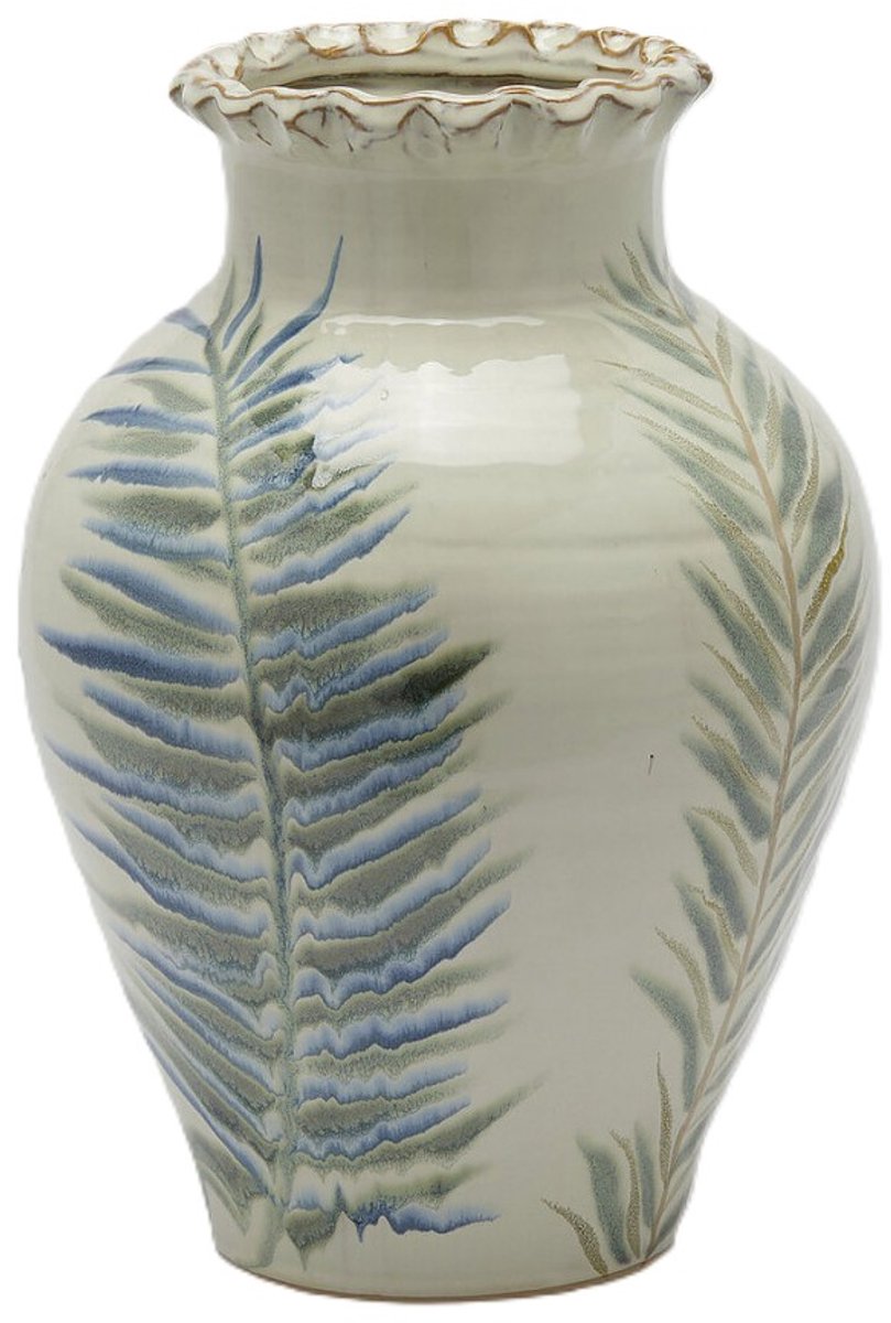 EDG - Vaas- Glas - wit - D28,5 x H40 cm - Opening 13 cm