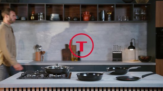 Tefal Experience Ceram Keramische Koekenpan 24 cm - PFAS-vrij - Krasbestendig door Fusion Core - Inductie & Oven geschikt (250°C) - Geschikt voor metalen spatels