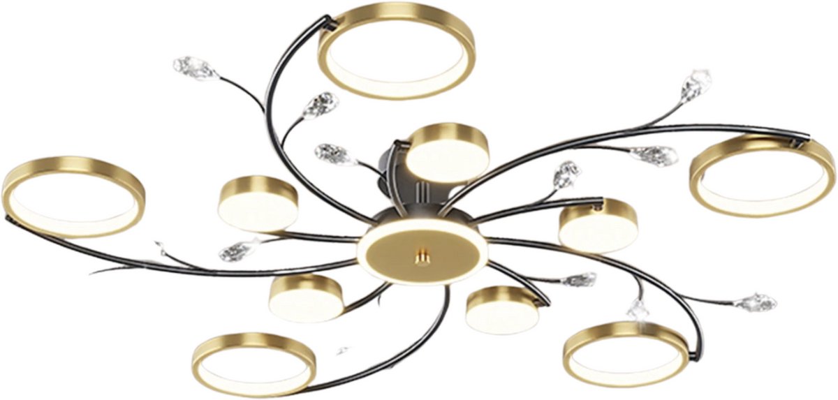 NextNovaDeals Moderne LED Plafondlamp Rond - 3000K-6500K Dimbaar - Met Afstandsbediening - Voor Woonkamer Slaapkamer Restaurant