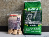 Barca adult 20 kg met extra Snacks