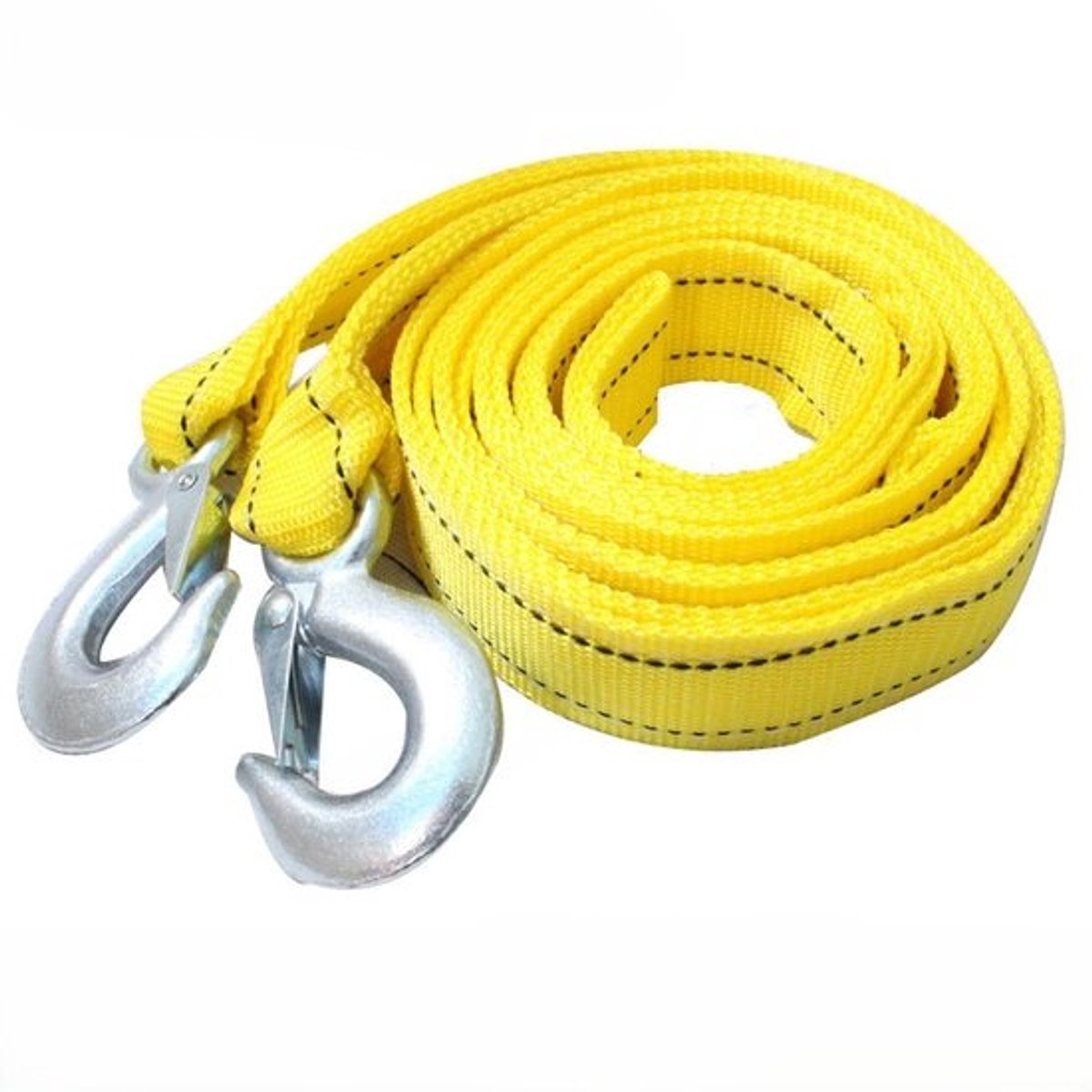 Auto Trailer Touw - Nylon Sleepkabel - Voertuigen Verplaatsen - Met Gesmede Haken - 400 cm Lengte - Fluorescerend
