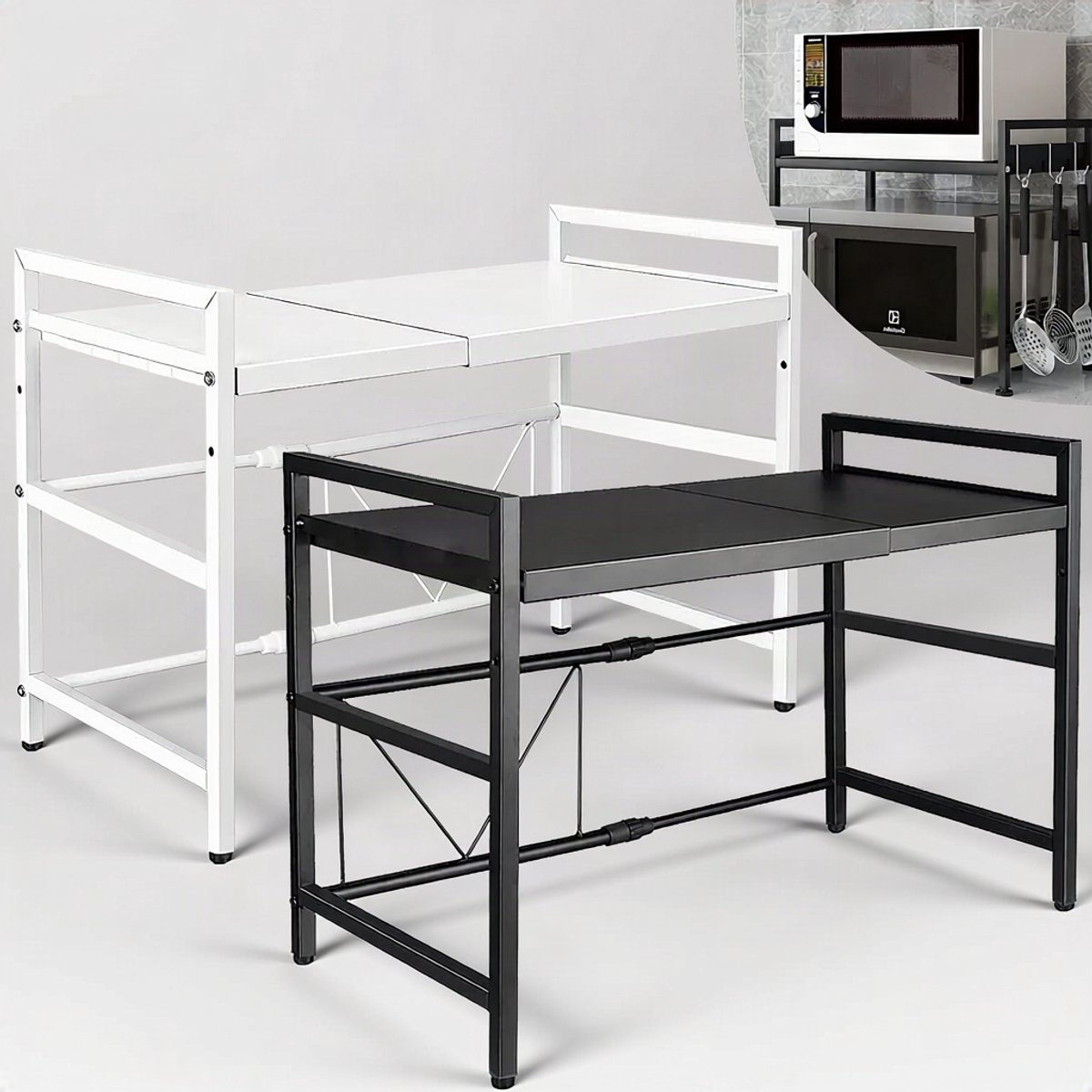 Opbergrek Keuken - Voor Magnetron - 1-Laags - Modern Design