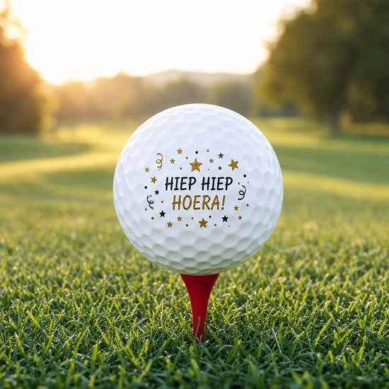 Wilson Golfballen Hiep Hiep Hoera - Verjaardag Golf Cadeau - 3 stuks van Wilson — afbeelding 3