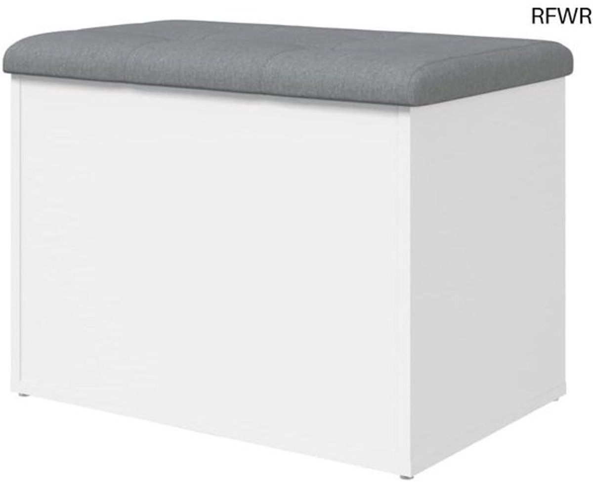 RFWR® Opbergbankje 62x42x45 cm - Bewerkte Houten Opbergoplossing