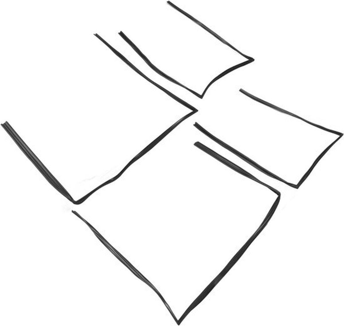 Allecto - Raamlijst Tochtstrip - Rubberen Deurriem - Vervanging - FJ80 - Lijststrips - Geschikt voor - FZJ80 & FJ80 - Zwart Raamlijst Tochtstrip 6815260011 - Rubberen Deurriem Lijststrips Vervanging voor FZJ80 FJ80 1991 Tot 1997