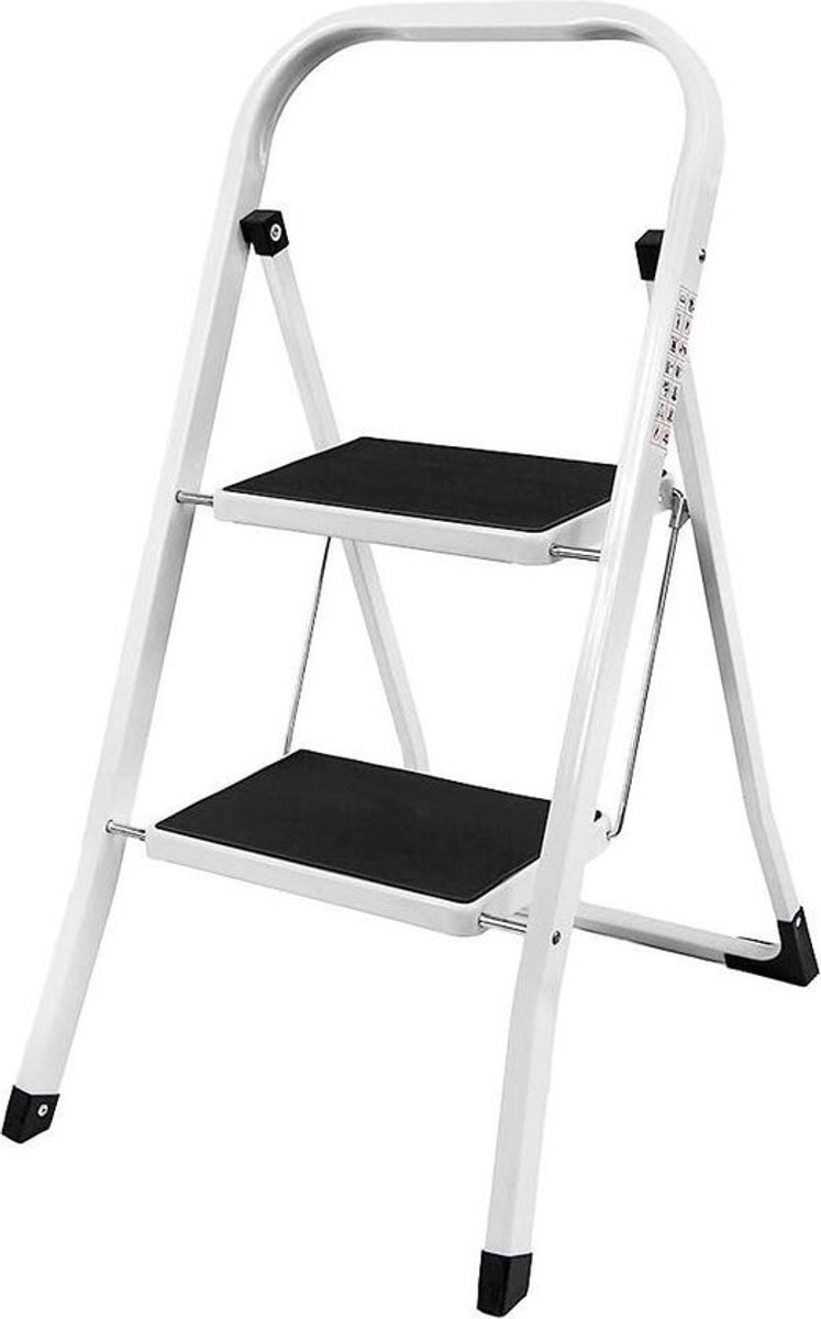 2-Step Draagbare Vouwen Trapladder Heavy Duty - Multi-Colour Trapladder