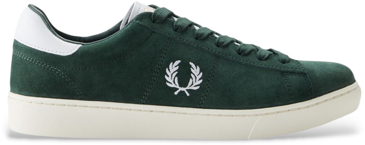 Fred Perry Groene leren Spencer instappers