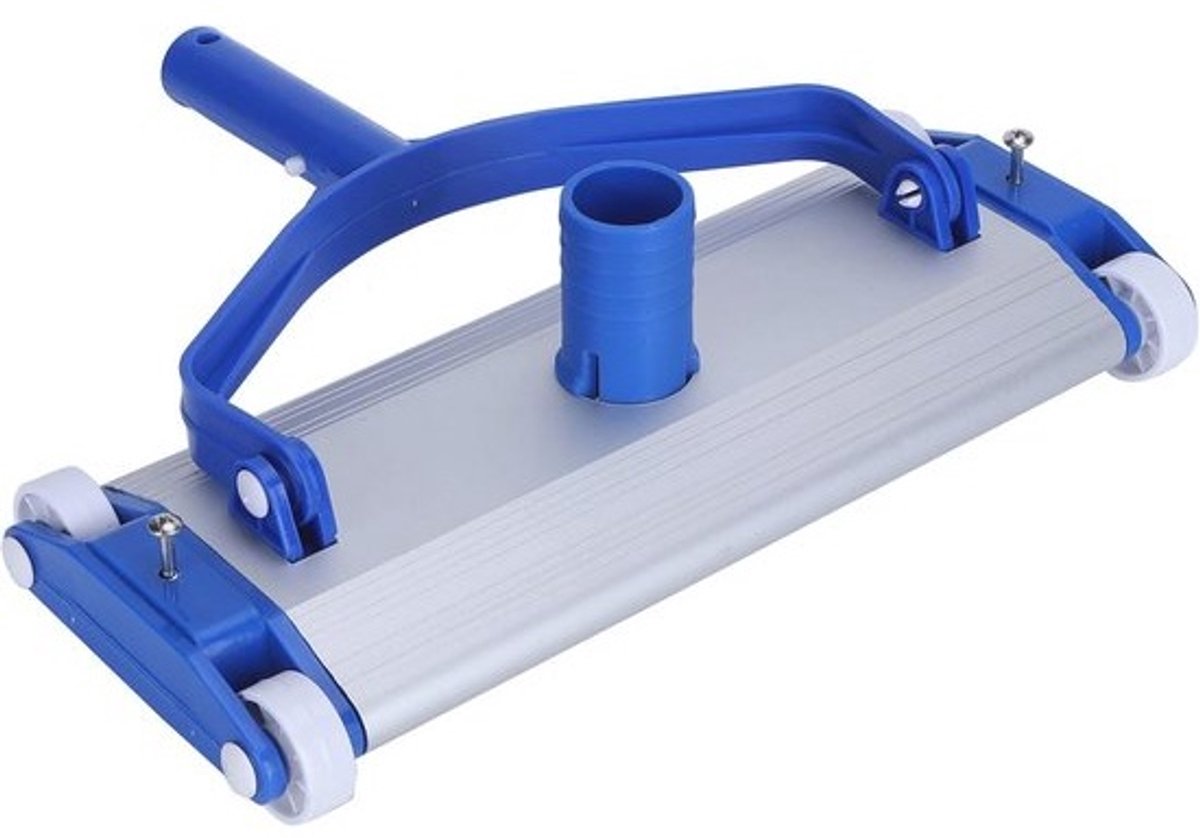 Aluminium Zwembadreiniger met Wielen en Sleepborstel - Ideaal voor Onderhoud