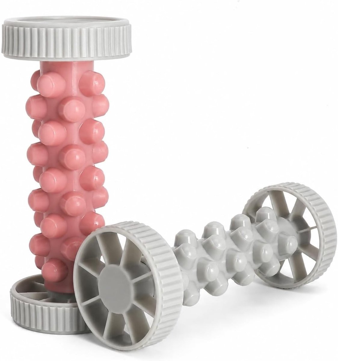 Set van 2 Ergonomische Voetmassage Rollers met Noppen voor Ondersteuning van Voetboog, Hiel en Kuit, Compact voor Thuisgebruik, Kantoor en Sportherstel