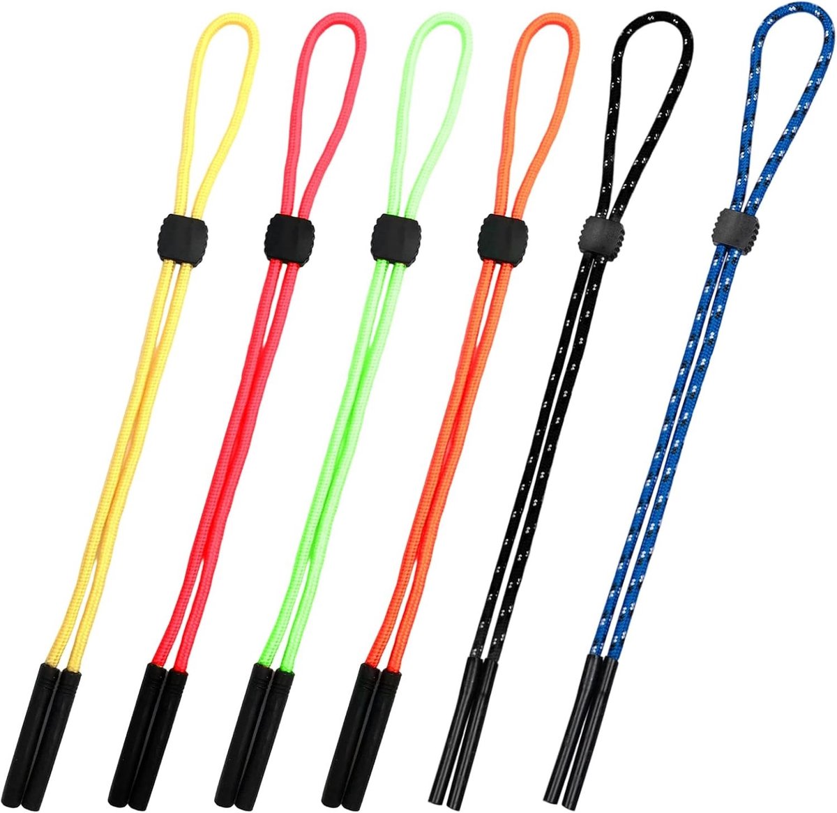 Verstelbare brillenbanden, 7 stuks, antislip zonnebrillenband voor sport, geschikt voor mannen, vrouwen en kinderen