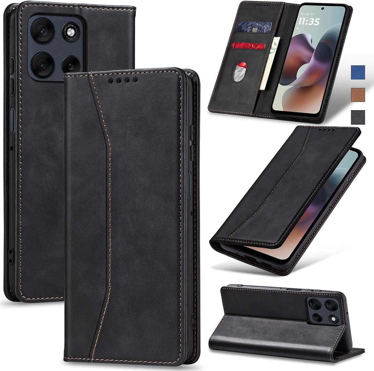 Hoesje voor Motorola Moto G56,Zwart