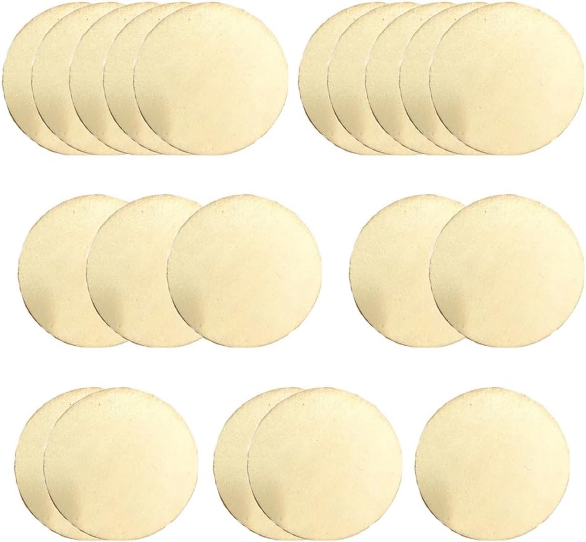 Zalati Houten plank 20 stuks onafgewerkte houten panelen, natuurlijke lege schijven voor doe-het-zelf ambachten, woondecoraties en ornamenten - rond, 10 cm