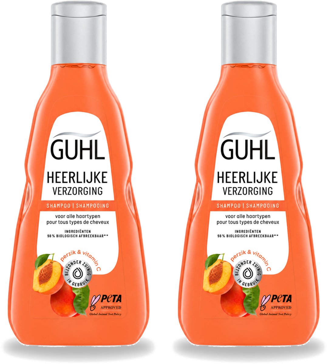 2 x Guhl - Shampoo - Heerlijke Verzorging - 250 ml - Voordeelverpakking - 2 stuks