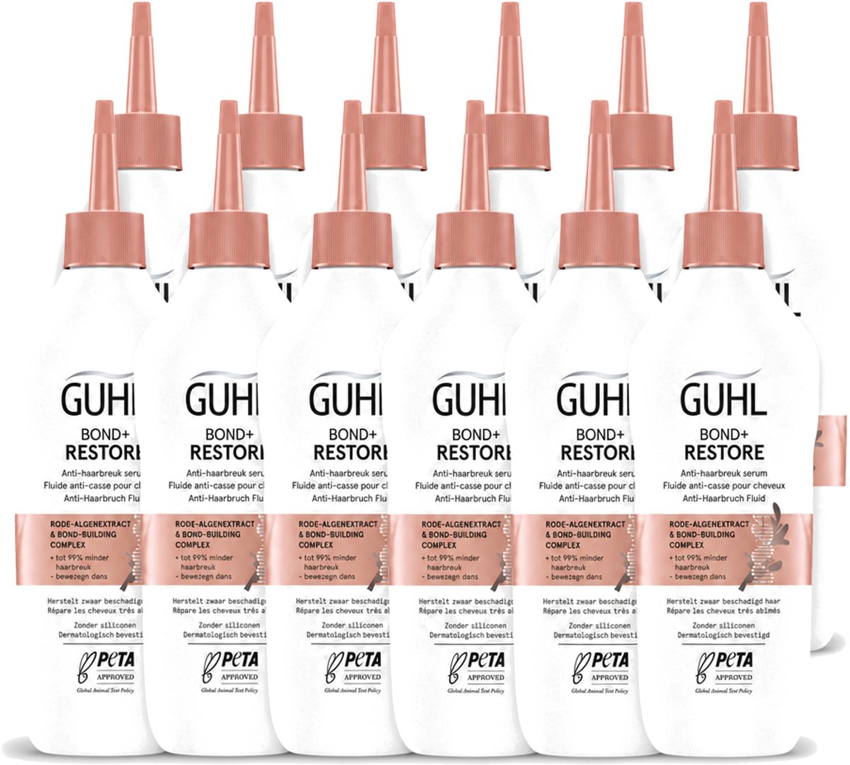 12 x Guhl - Serum - Bond+ Restore Anti-Haarbreuk - 150 ml - Voordeelverpakking - 12 stuks