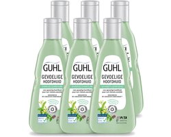 Guhl 6 x - Shampoo - Gevoelige Hoofdhuid - 250 ml - - 6 - 6 stuks
