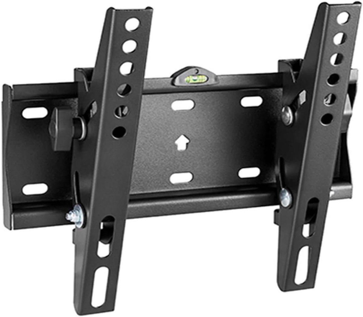 Kantelbare TV Wandbeugel – Voor 23–42 Inch TV’s, VESA 75x75 tot 200x200, Heavy-Duty Staal, ±12° Kantelbaar, Laag Profiel, Inclusief Waterpas en Bevestigingsmateriaal
