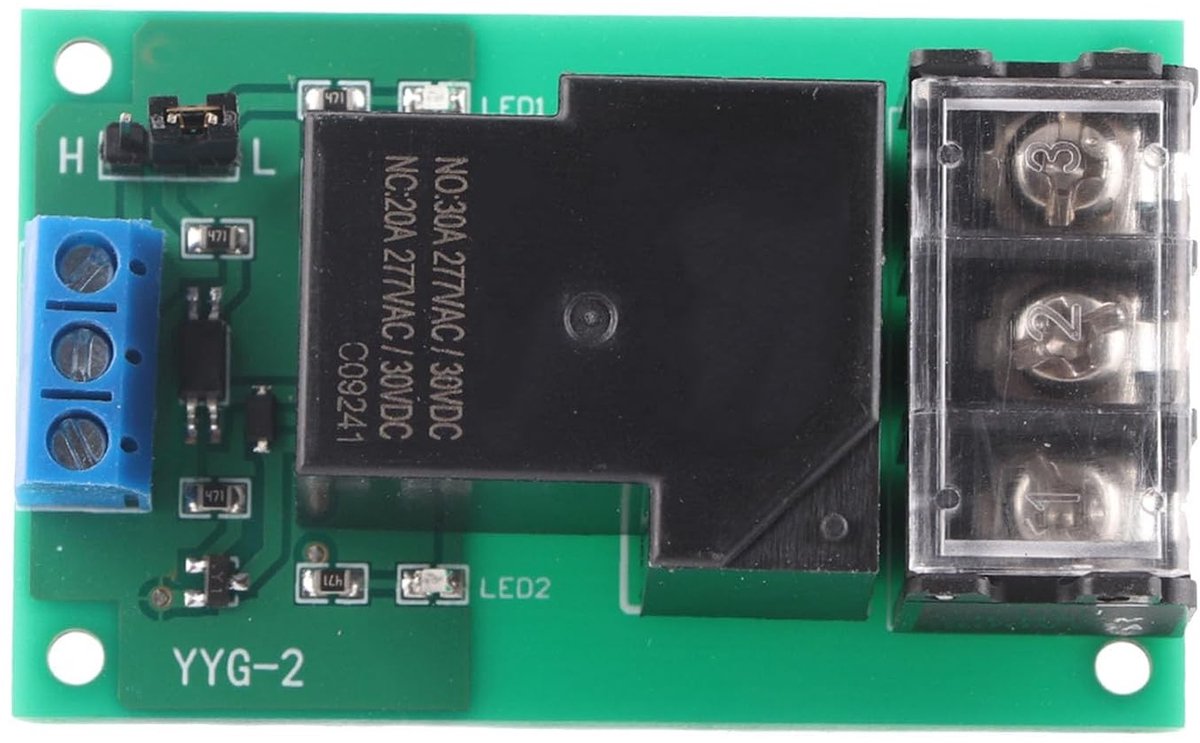 5V Optocoupler Relay Module, 30A Scheidingsrelais voor Industriële Besturing, Hoog/Laag Niveau Schakeling