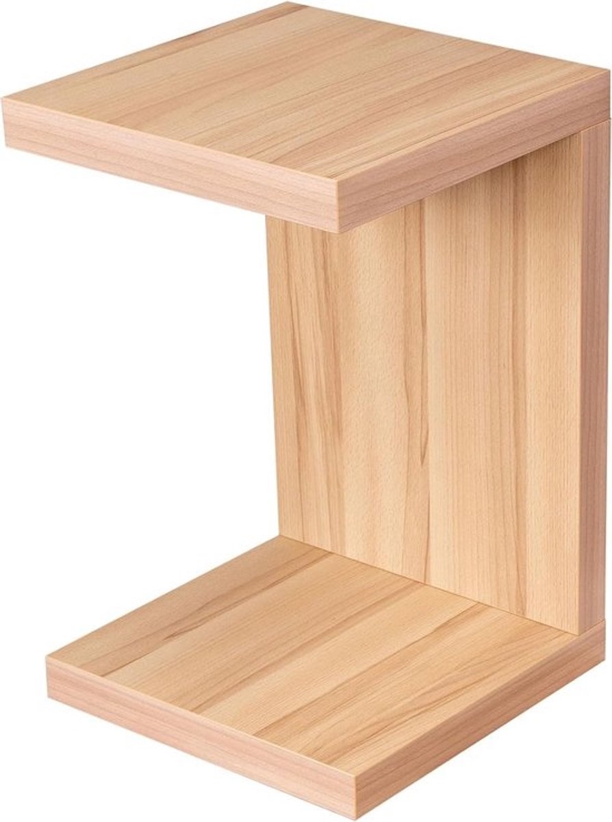 Bijzettafel Coco - Houten tafel - Opbergen en decoreren - Vast verlijmd - 32 x 50 cm - Kernbeuken
