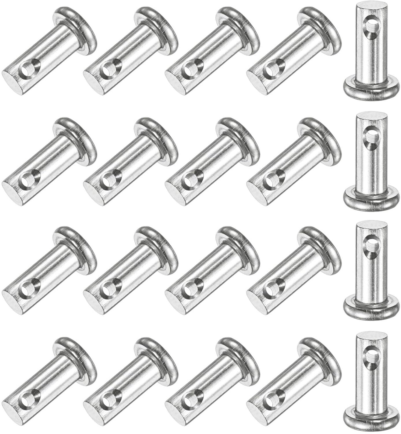 Vorkpennen 20 stuks - M5 x 12 mm - roestvrij staal 304 - herbruikbaar voor snelle montage - m-winkel