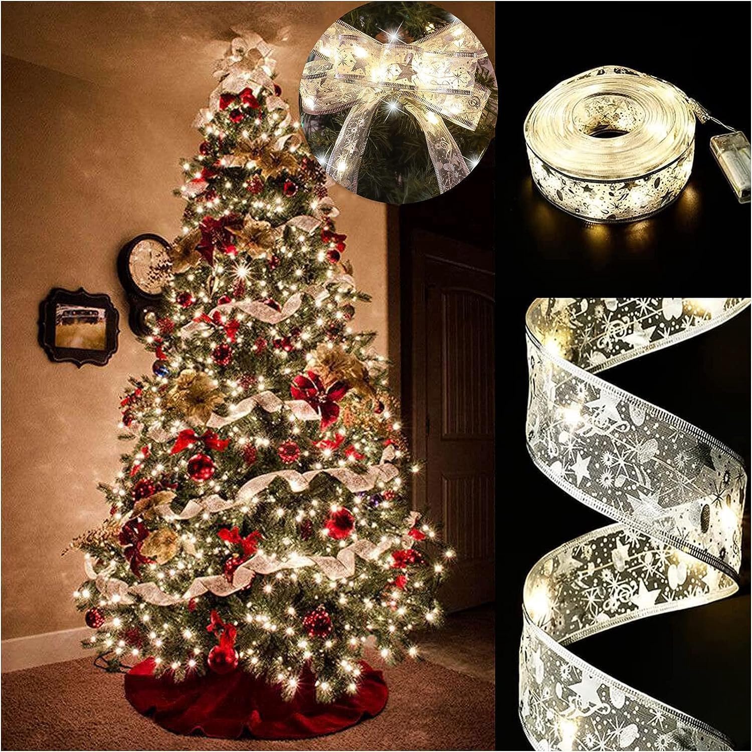 Kerstverlichting - 5 Meter 50 LED Lint Slingerlichten - Waterdichte Decoratieverlichting - Geschikt voor Slaapkamer Muur en Tuin - 5 Meter - 50 LED's - 1 Stuk