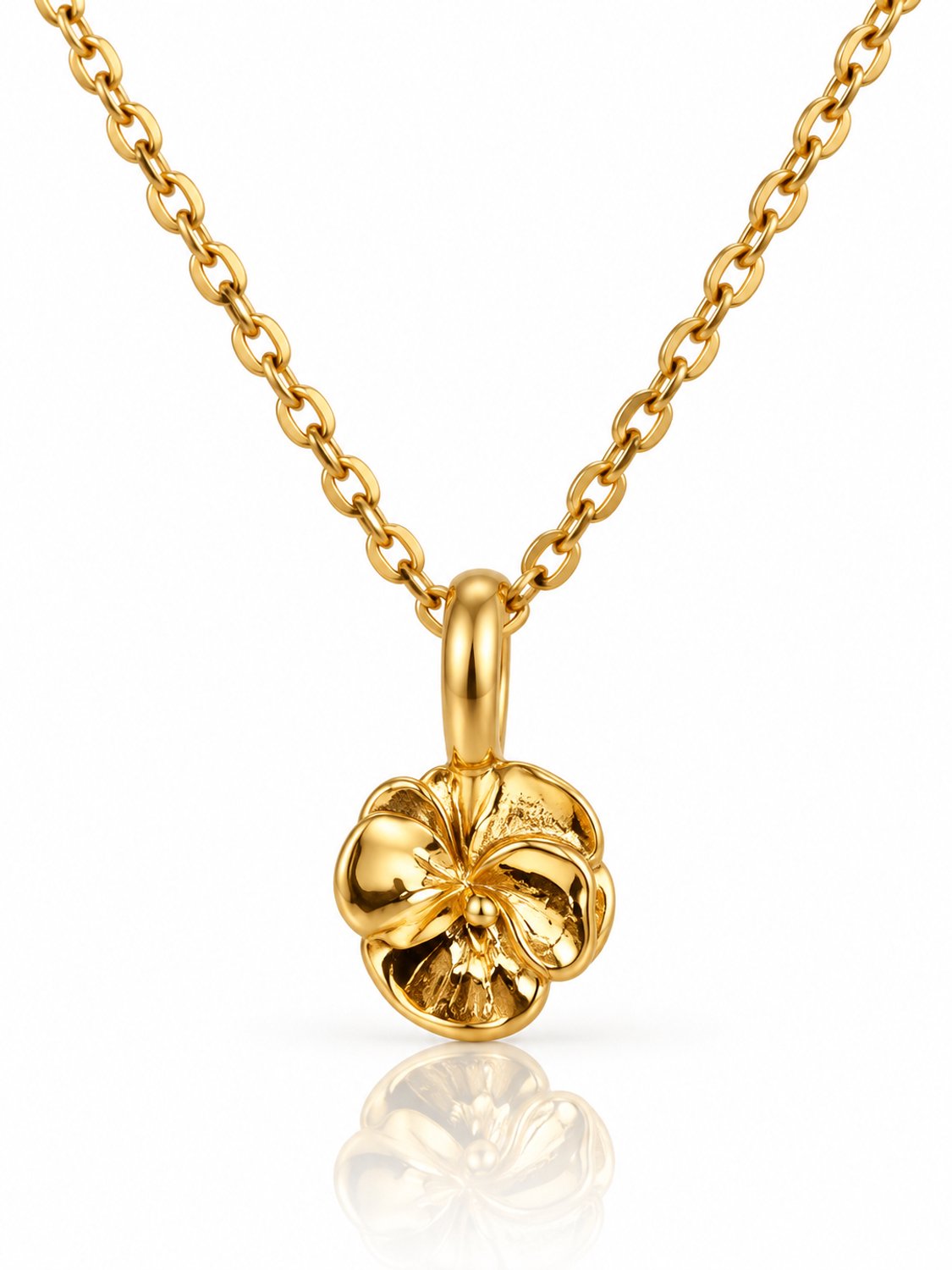 Maevi® Geboortebloem Ketting - Maand: Februari - Hoge Kwaliteit RVS / Stainless Steel - Sterrenbeeld / Geboortesteen Ketting - Cadeau voor Mama / Vriendin - Geboorte Cadeau - Incl Luxe Verpakking - Birthflower Necklace - Lengte: 45cm - Verkleurt Niet