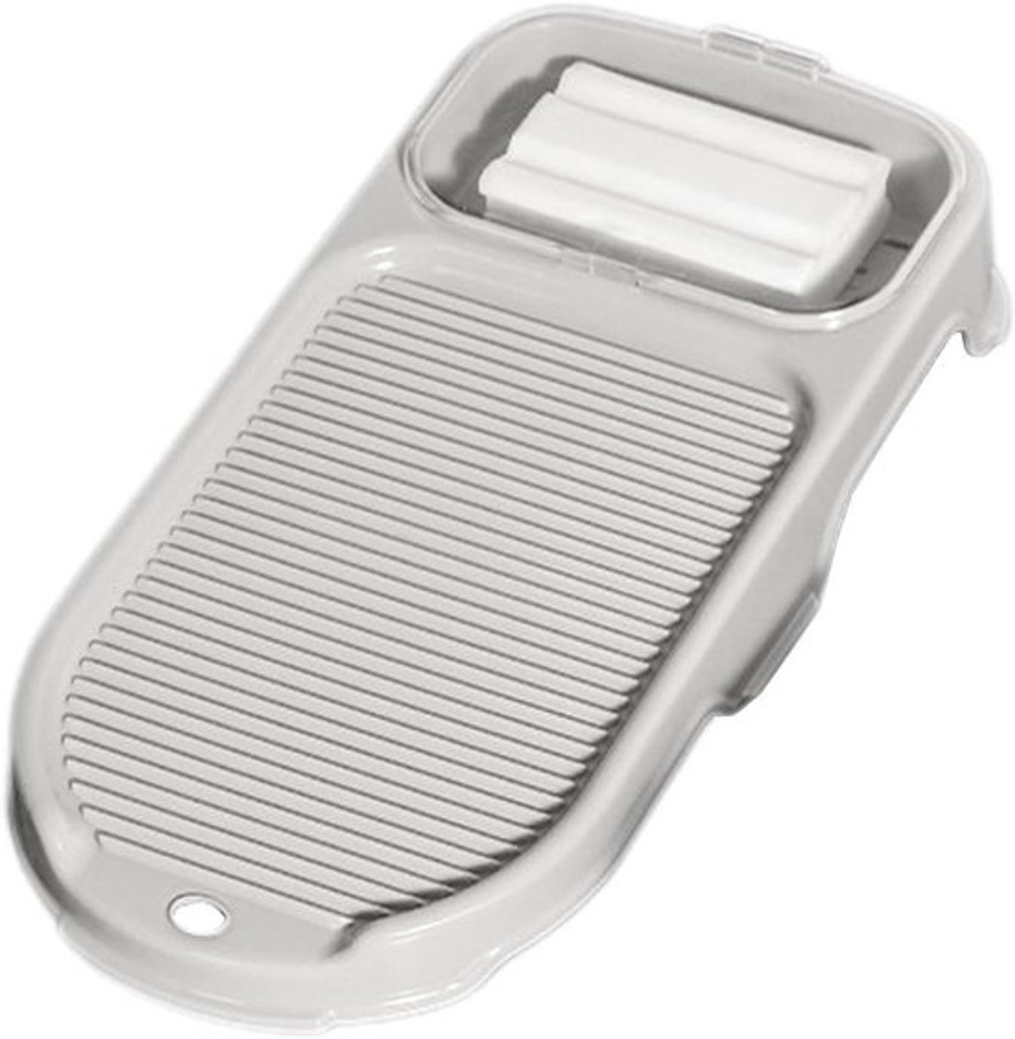 Handwasbord met afvoer - Schrobhulp - Kleding reinigen - 2-in-1 ontwerp - 43 x 21.3 cm - Wit