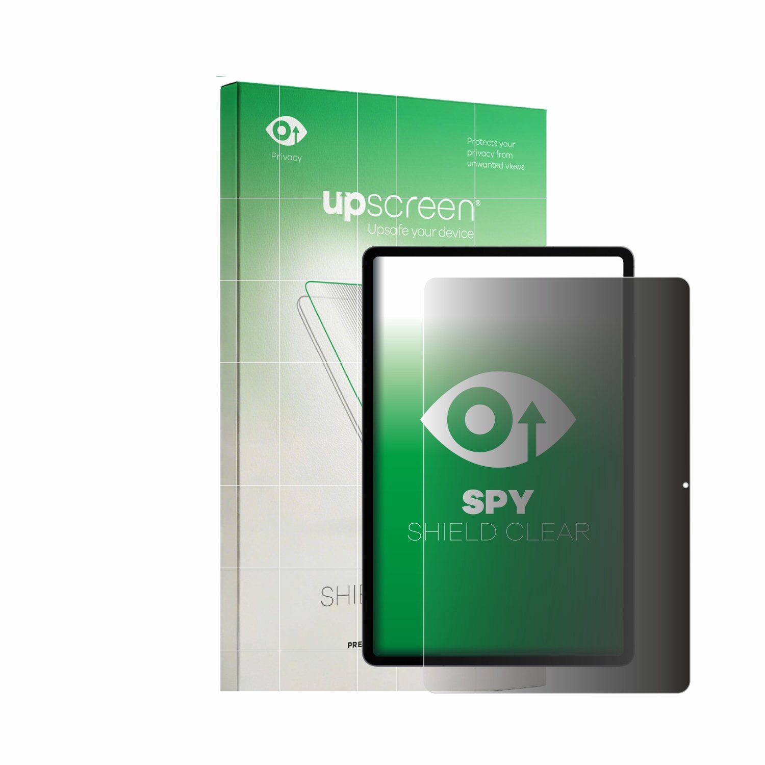 upscreen - privacy screenprotector voor Samsung Galaxy Tab S12 Plus (Portret-Modus) - Folie Beschermfolie Blauwlichtfilter