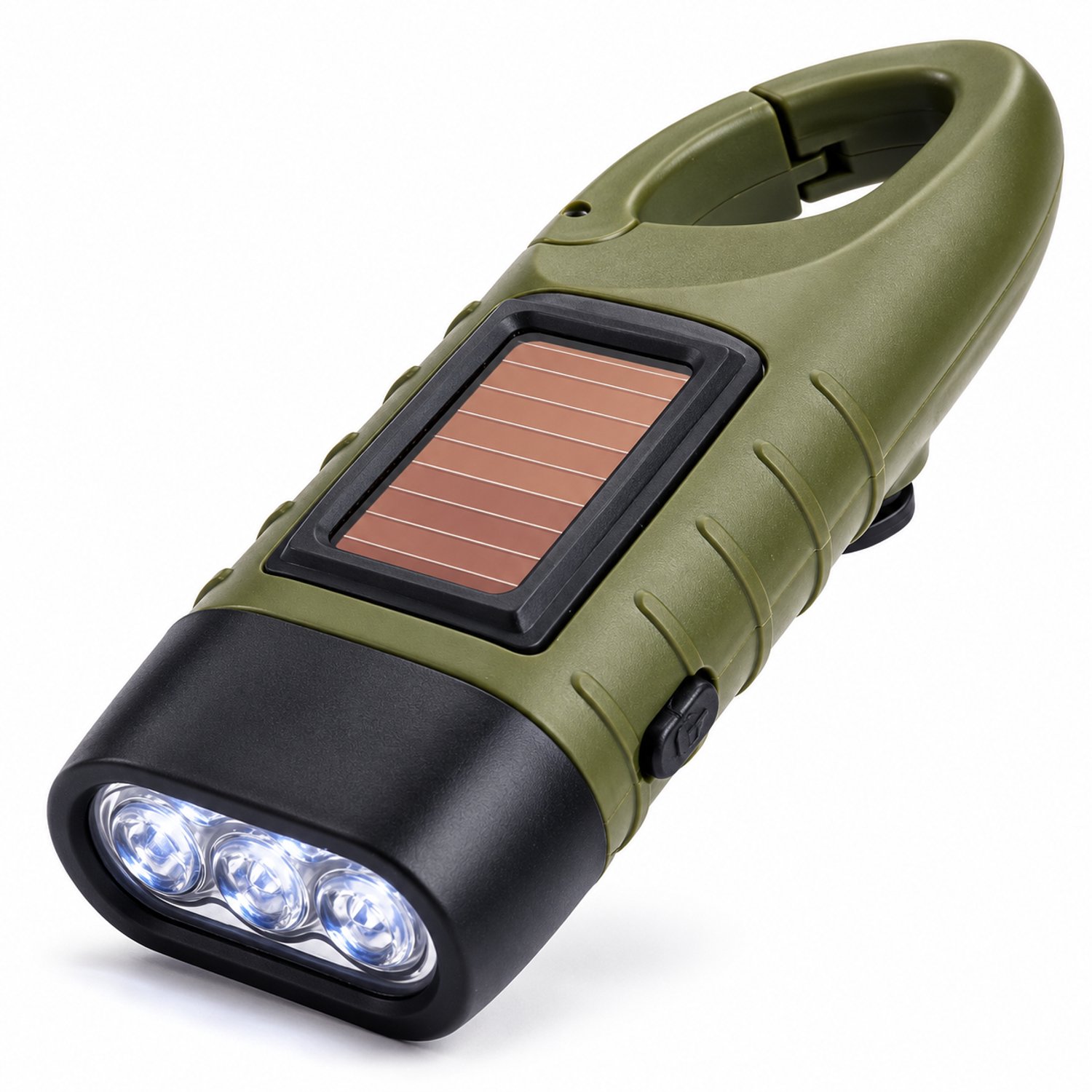 Nina's Giftshop® - Solar Zaklamp met Dynamo – LED Hand Crank Oplaadbare Noodlamp IP65 – Camping en Survival - Noodpakket