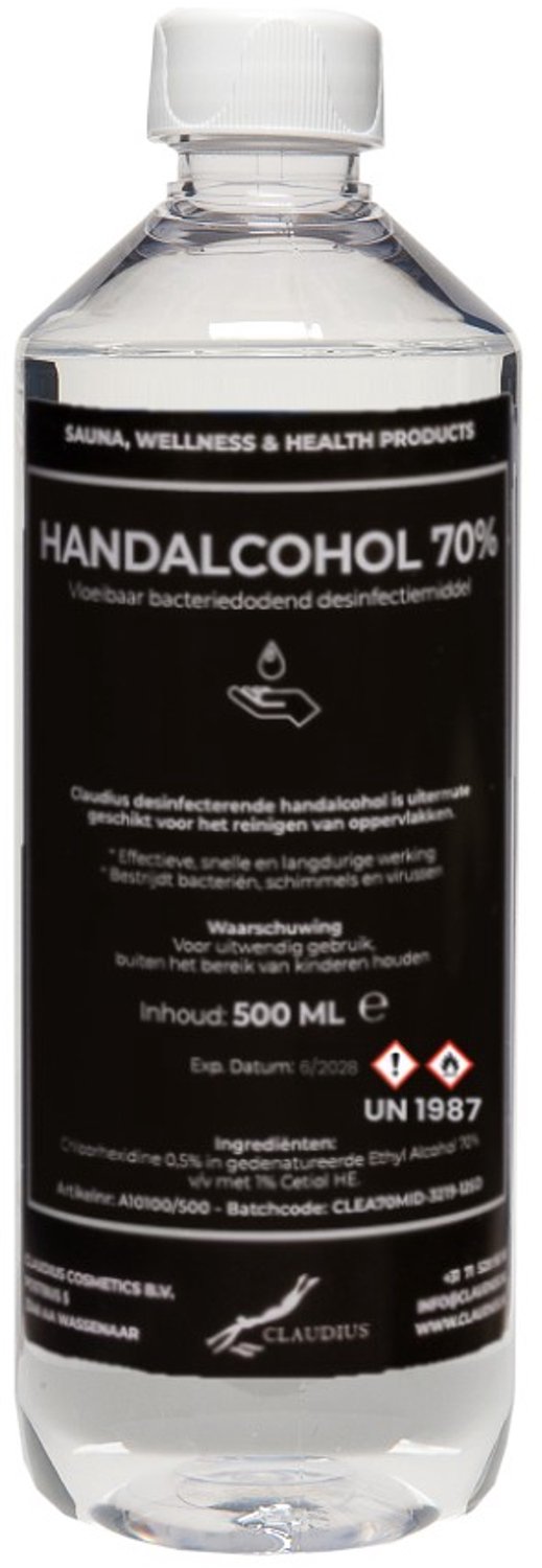 Handalcohol spray 70% - 500 ml met dop