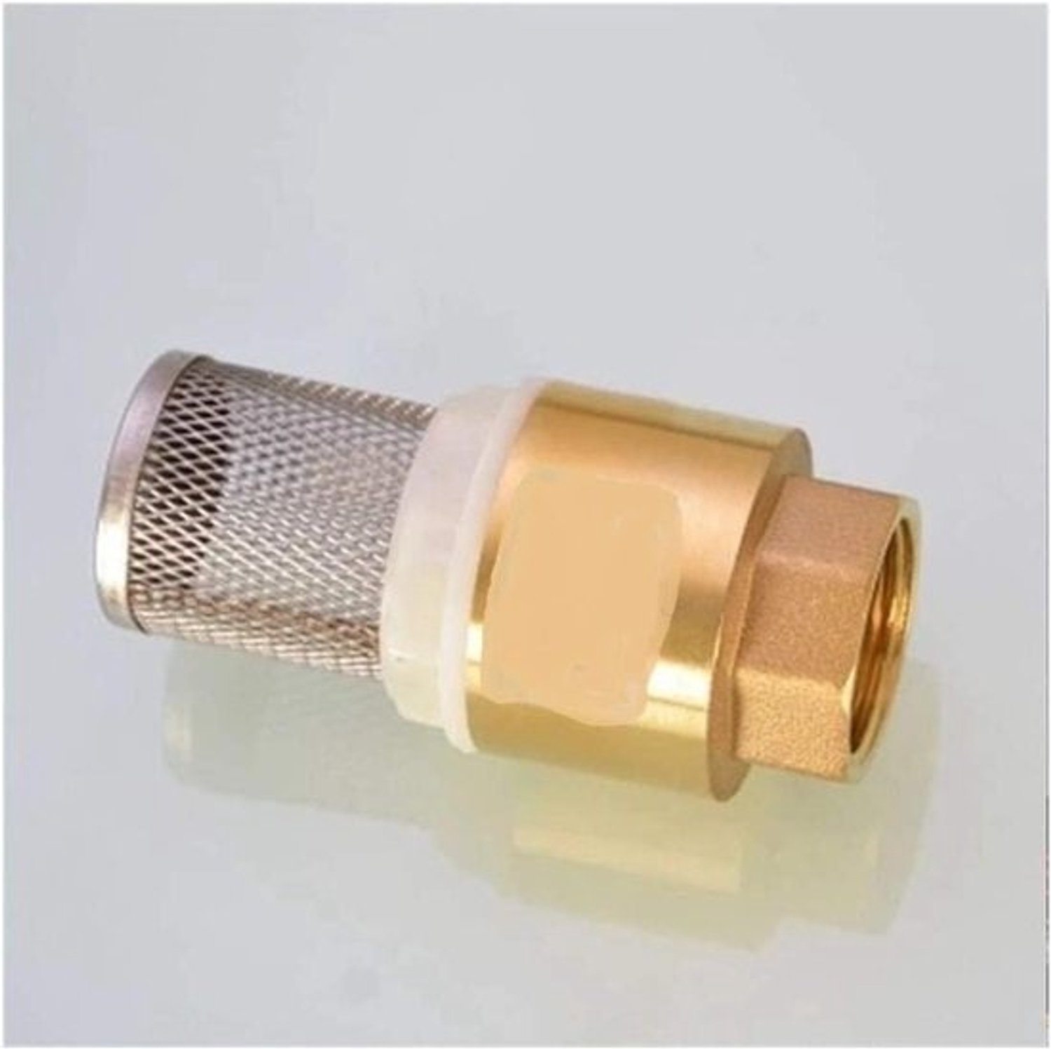 Messing bodemventiel - Terugslagklep - Voor waterpompen - Binnendraad - 05 inch - Messing