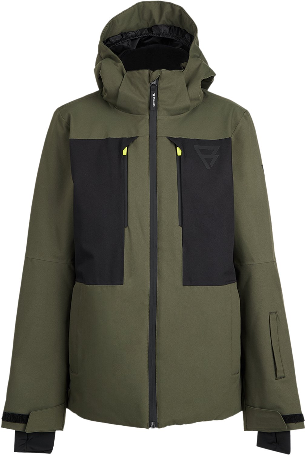 Brunotti Aratinosy-S Skijas Jongens Deep Ski Jas Wintersport Ademend Waterdicht Skipashouder Groen