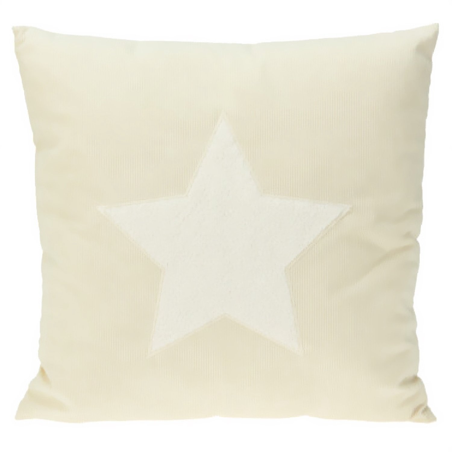 Home & Styling Collection Home Styling Collection - Sierkussen - Decoratieve kussen, kerstpatroon, 45 x 45 cm Wit