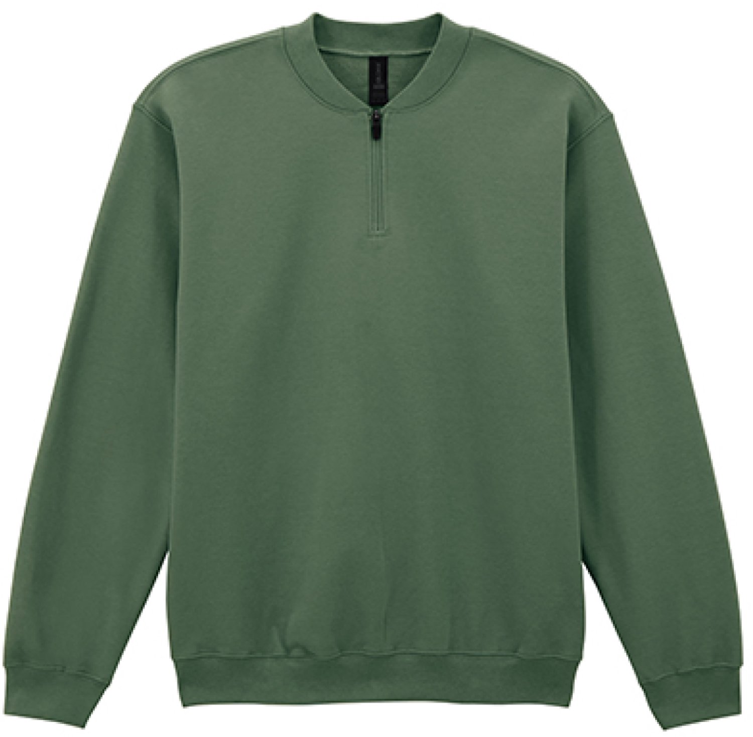 Gildan Softstyle® Midweight Adult Fleece 1/4 Zip Sweatshirt Military XXL Groen