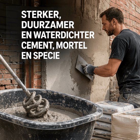 Vakman brengt mortel aan op een bakstenen muur met een troffel voor een sterker en waterdichter resultaat.