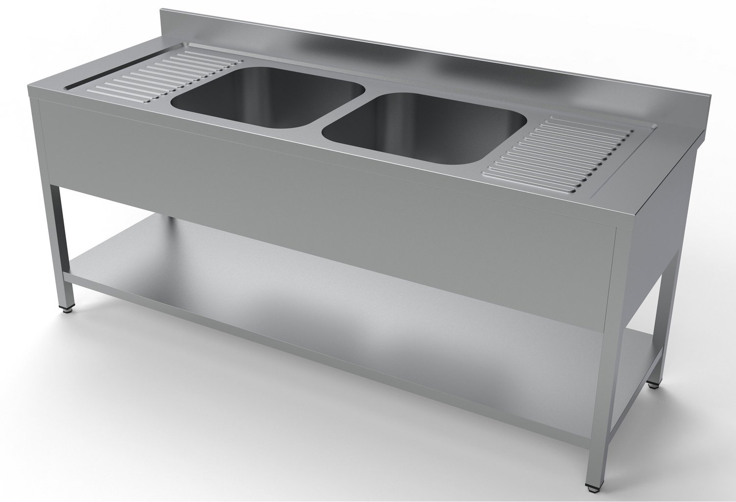 700 Spoeltafel Bodemschap 2 Midden 2000, CombiSteel 7333.0870 - Horeca & Professioneel - Horeca & Professioneel