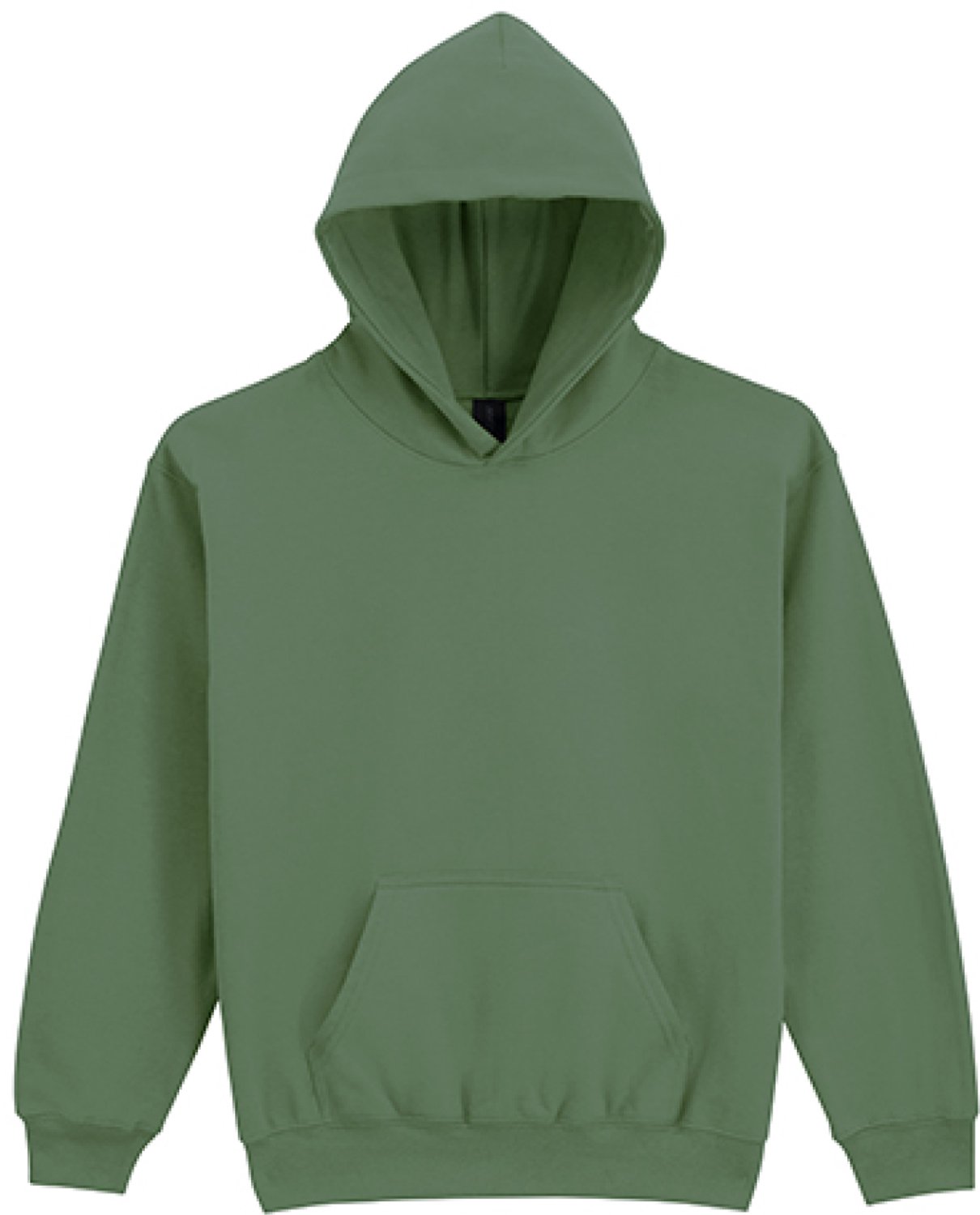 Gildan Softstyle® Midweight Fleece Youth Hoodie Military XS Groen