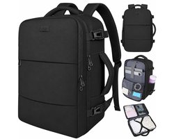 TRAVLO® Rugzak Handbagage 40x30x20 – Reistas 24L voor Dames & Heren – Weekendtas – Travel Bag – Cabin Bagage – Underseater – Tas – Koffer – Laptoptas – Schooltas – Waterdicht – Zwart