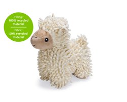 Beeztees Honden Knuffel Schaapje Jovi - Honden speelgoed - Zonder piep - 100% gerecycled - Beige - 26x6x21 cm