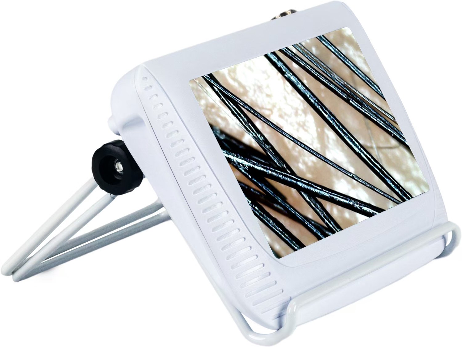 Headspa Europe - DIGITAL SCALP SCANNER - Hoofdhuid - Gezicht - 7" kleuren scherm - HD LED lens - Draadloos - Huidcamera - Analyse - 50x + 200 zoom - remote- Haar - Haren - Zoom - Foto - Microscoop -