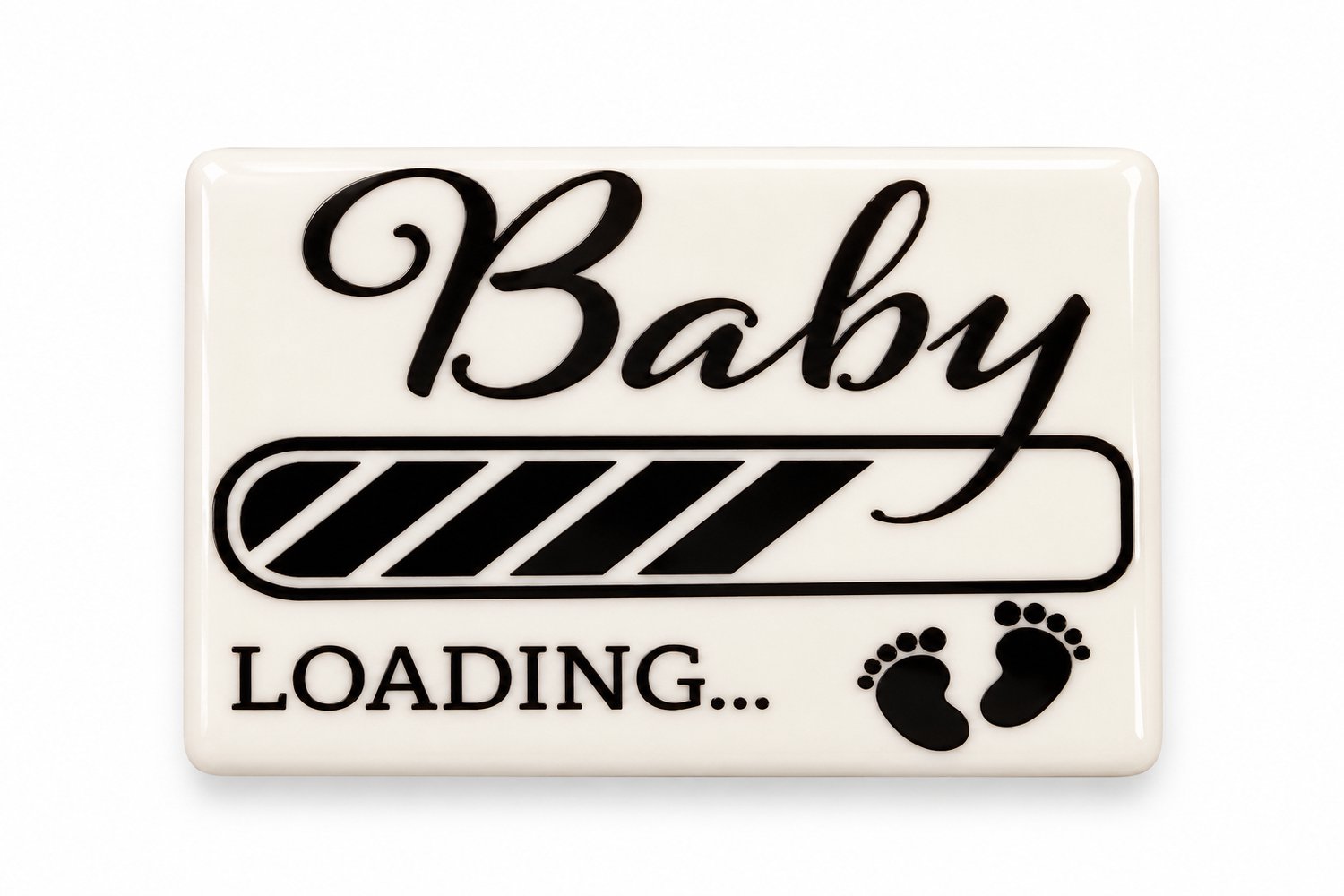Magneet - Magneet baby loading - koelkast magneet- decoratie magneet - babyshower - cadeau - zwanger - XLX®