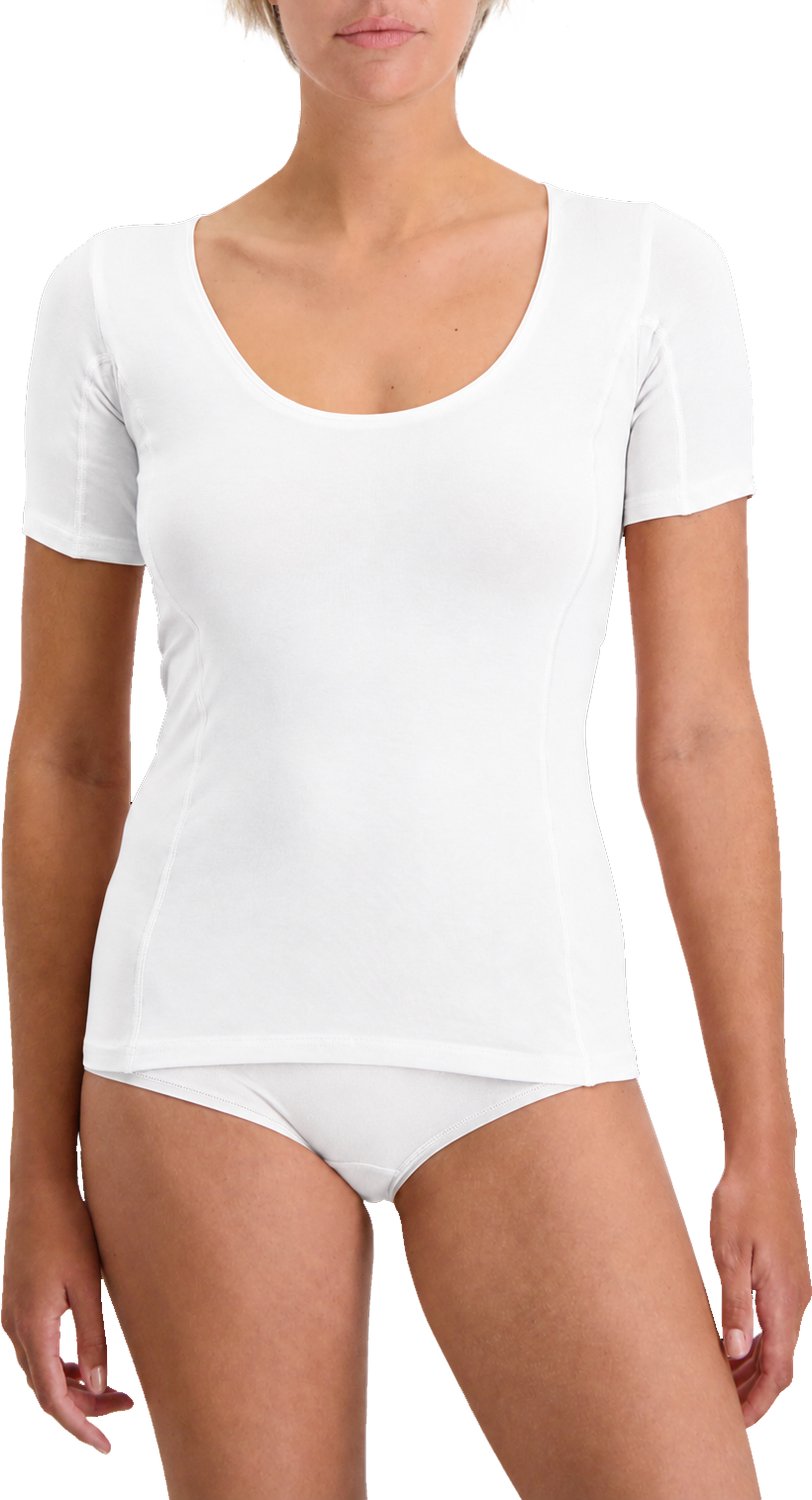 Noshirt Dry Shirt - Anti-zweet Dames Ondershirt - Wit - Round Neck - Maat XXL