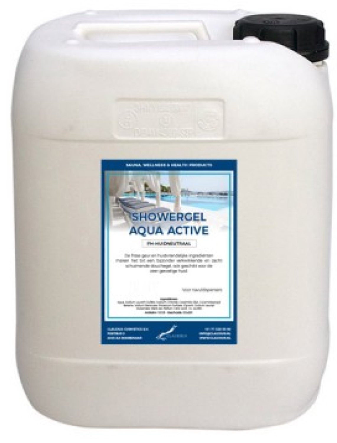 Claudius Douchegel Aqua Active 10 liter - showergel - navulling - voordeelverpakking