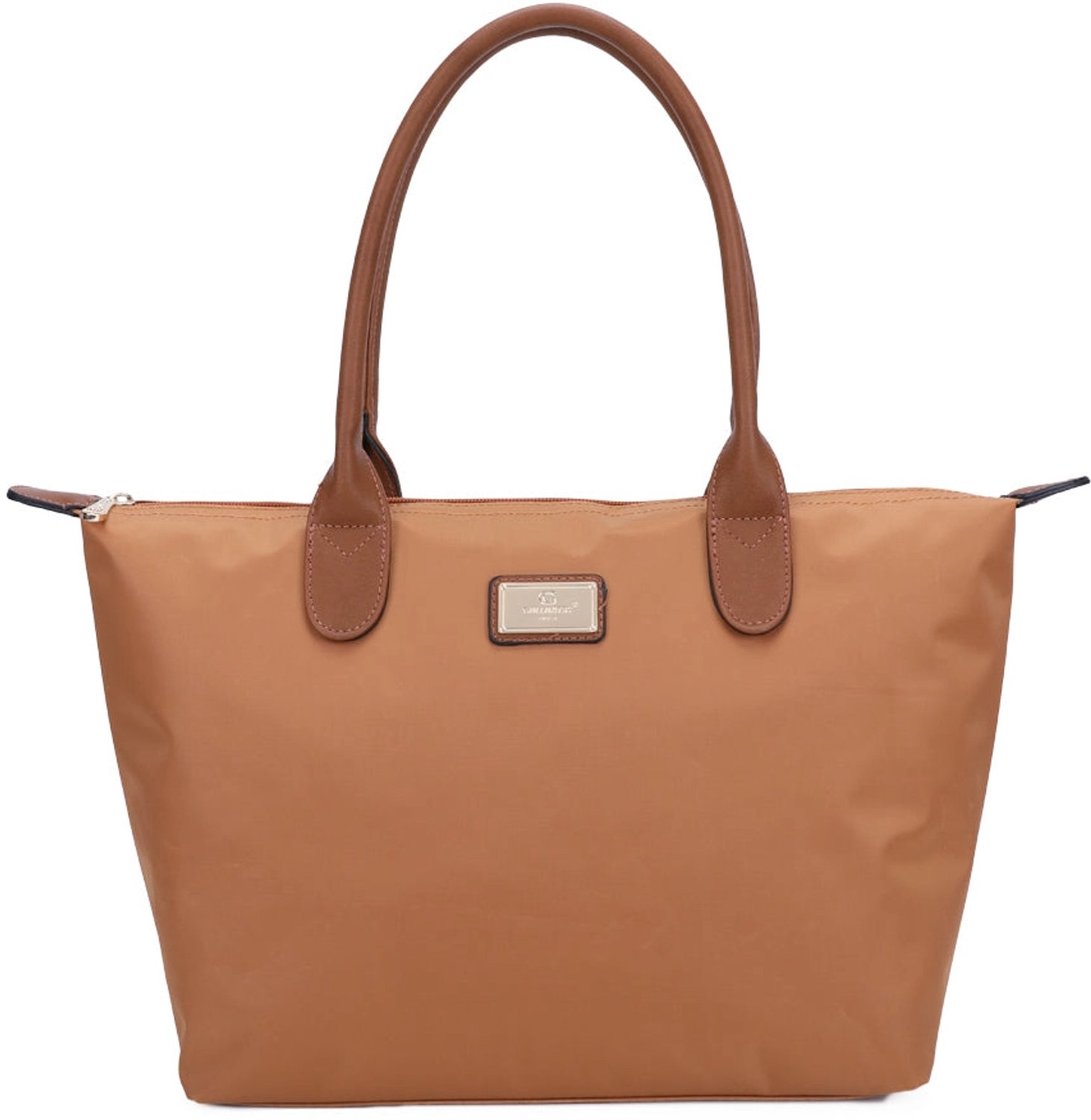 Gallantry® Grote Dames Schoudertas – Ruime Shopper Tas met Rits Donker geel