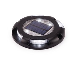 Oneproduct Solar Opritverlichting - LED Padverlichting op Zonne energie - 6000K Helder Wit - Zwart - IP68