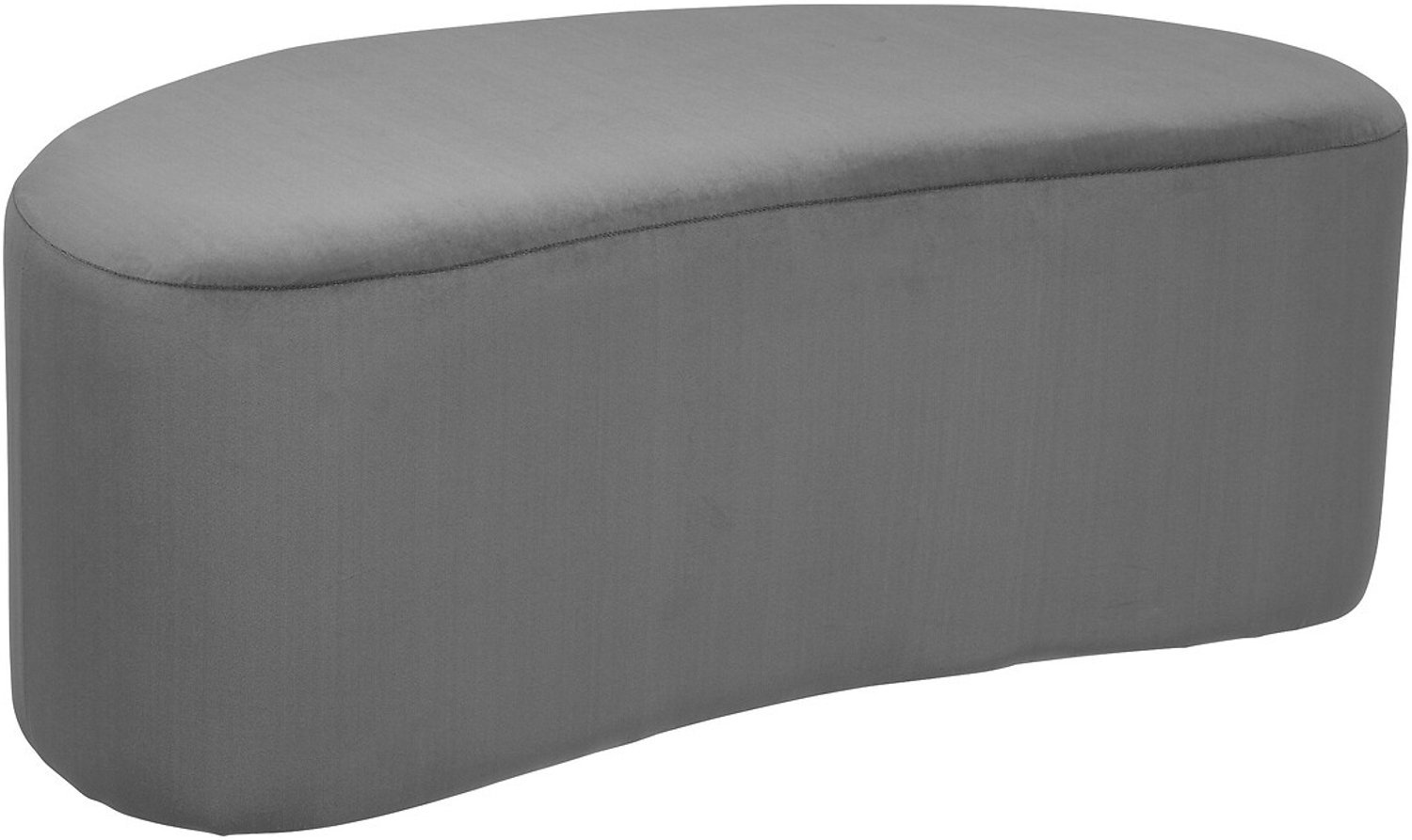Atmosphera - Gecapitonneerde fluwelen bank MALONE, 98 x 51 cm