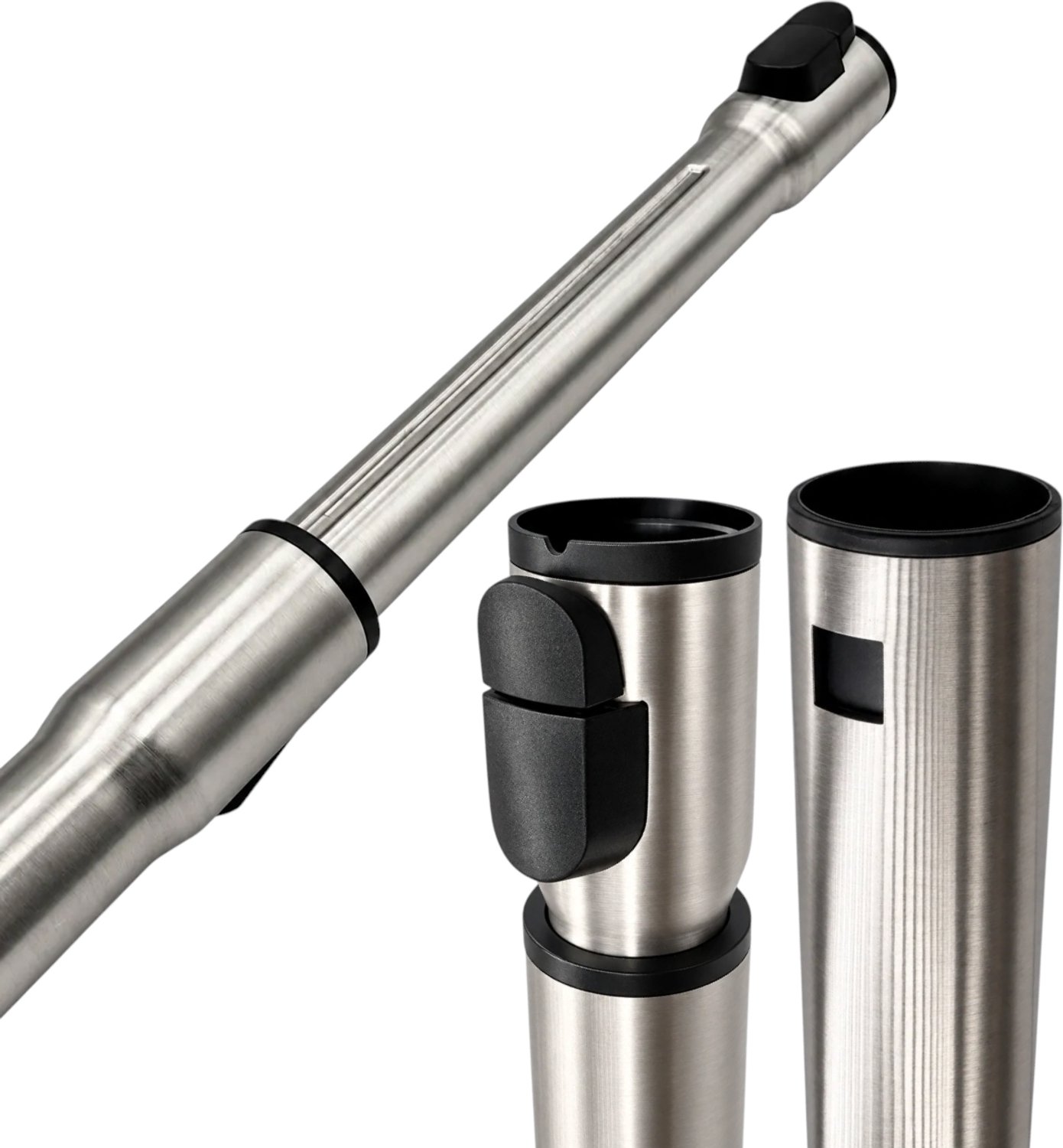 Fixem Zuigbuis geschikt voor Miele alle modellen - telescoopbuis Click Systeem 35mm - 62 tot 104 cm - RVS
