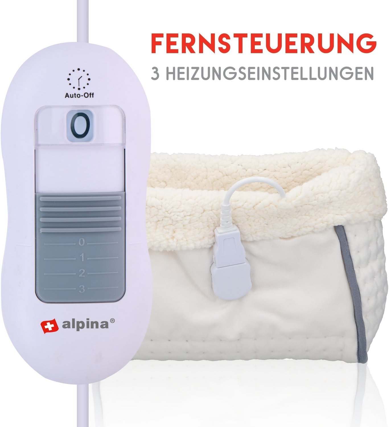 Elektrische Voetenwarmer - Voetverwarmer met 3 Warmtestanden - Warme Voetenzak - Voor Voetverzorging - Wit