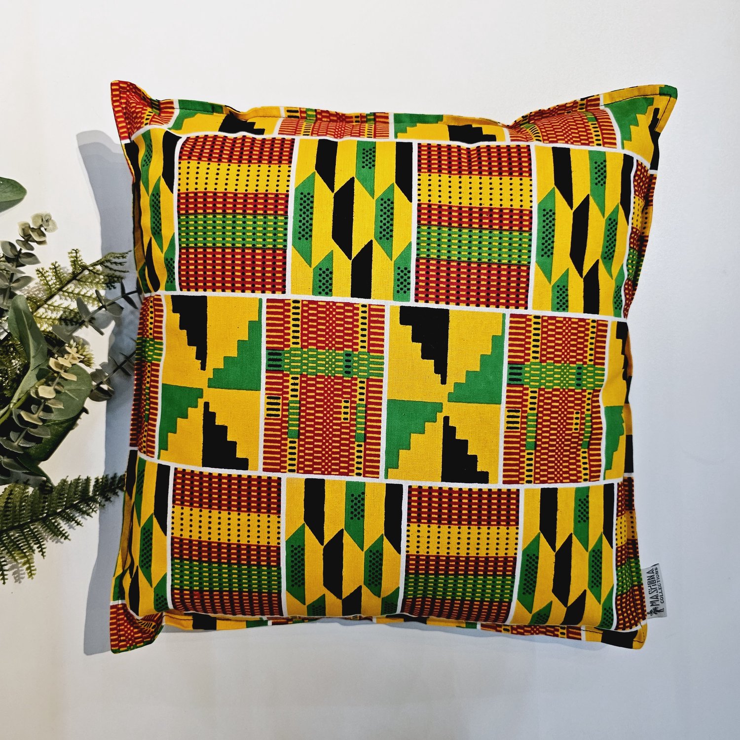 Set van 4 Decoratieve Kussenhoesen | 45x45cm | African Print Inspired Print Cushion Covers